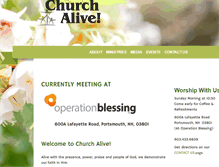 Tablet Screenshot of churchalivenh.org